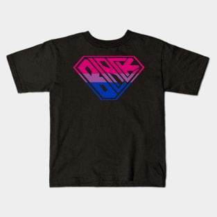Black SuperEmpowered (Pink, Purple & Blue) Kids T-Shirt